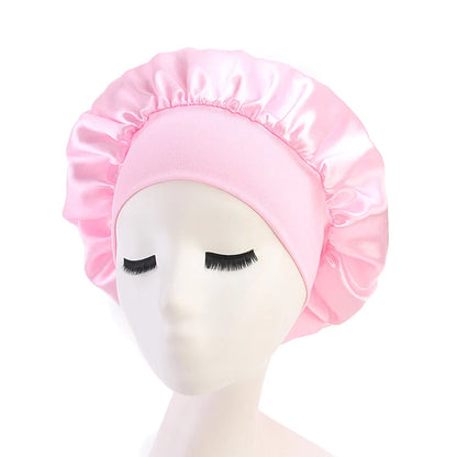 Bonnet satin ajustable pour cheveux — Velyne Nuit