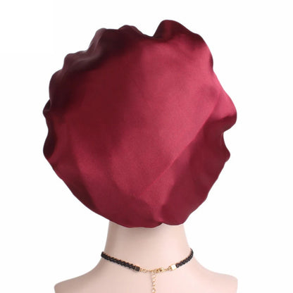Bonnet satin ajustable pour cheveux — Velyne Nuit