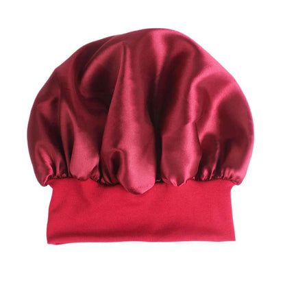 Bonnet satin ajustable pour cheveux — Velyne Nuit