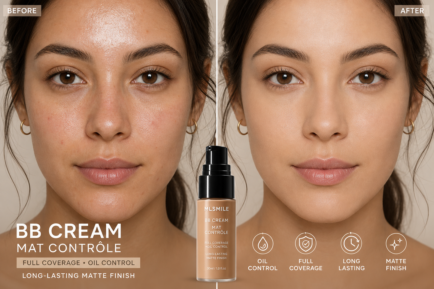 BB Cream Mat & Anti-Brillance Waterproof